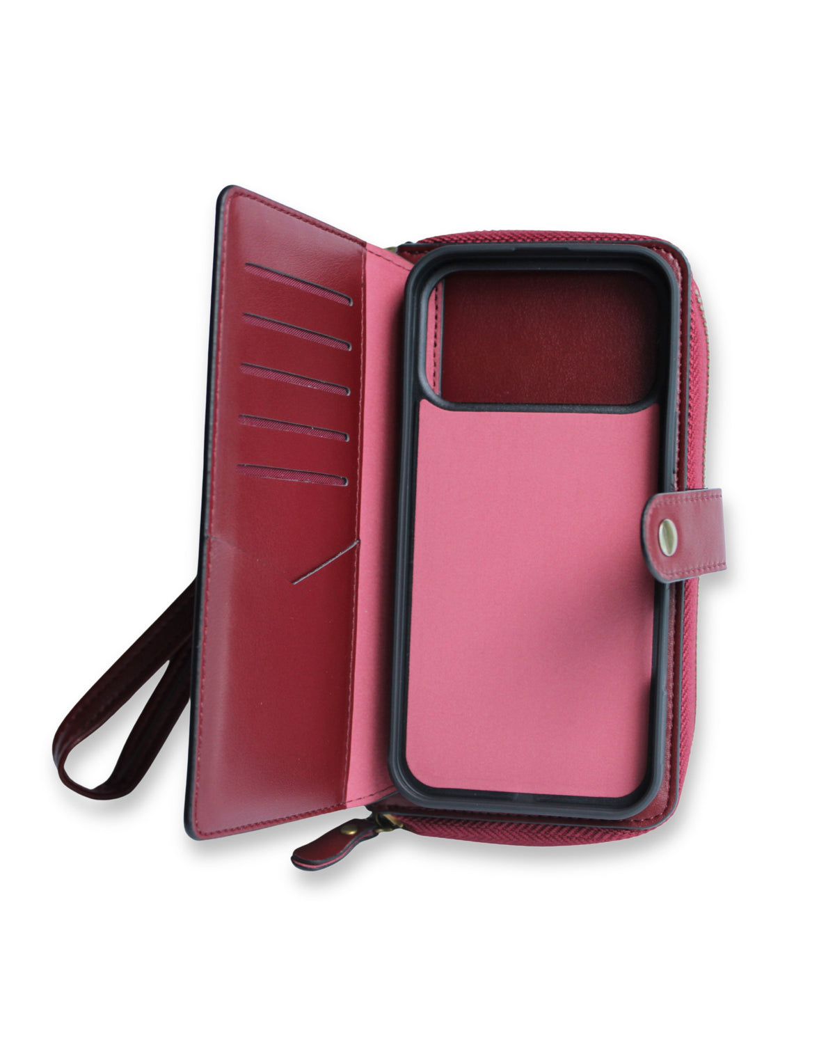 Funda Tipo Cartera con Cierre y Tarjetero