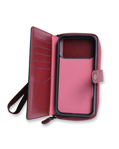 Funda Tipo Cartera con Cierre y Tarjetero